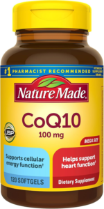 2 x 120 Count Nature Made CoQ10 100mg, Dietary Supplement for Heart Health Support