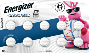 10-Pack Energizer CR2032 3V Lithium Coin Batteries
